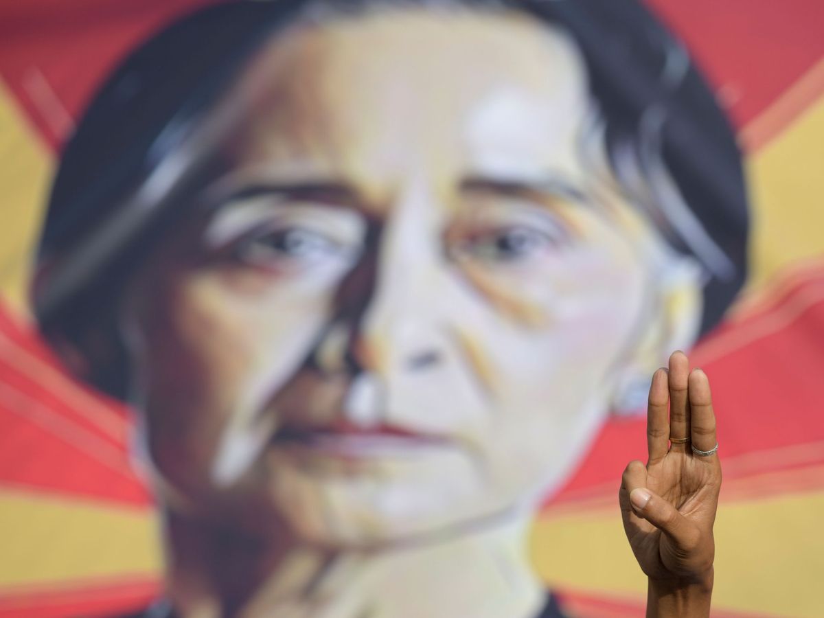 Foto: Imagen de Aung San Suu Kyi (Reuters)