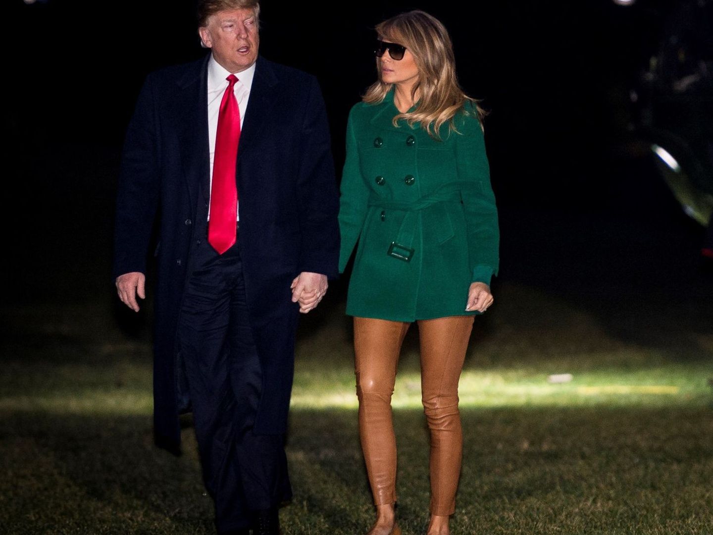 El presidente de los Estados Unidos Donald J. Trump y su esposa, Melania Trump. (EFE)