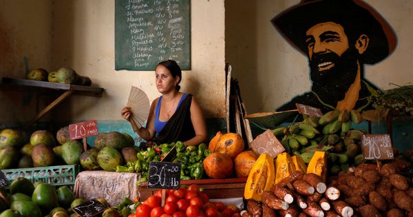 Foto: Una mujer vende vegetales en un mercado local en La Habana, el 21 de julio de 2018. (Reuters)
