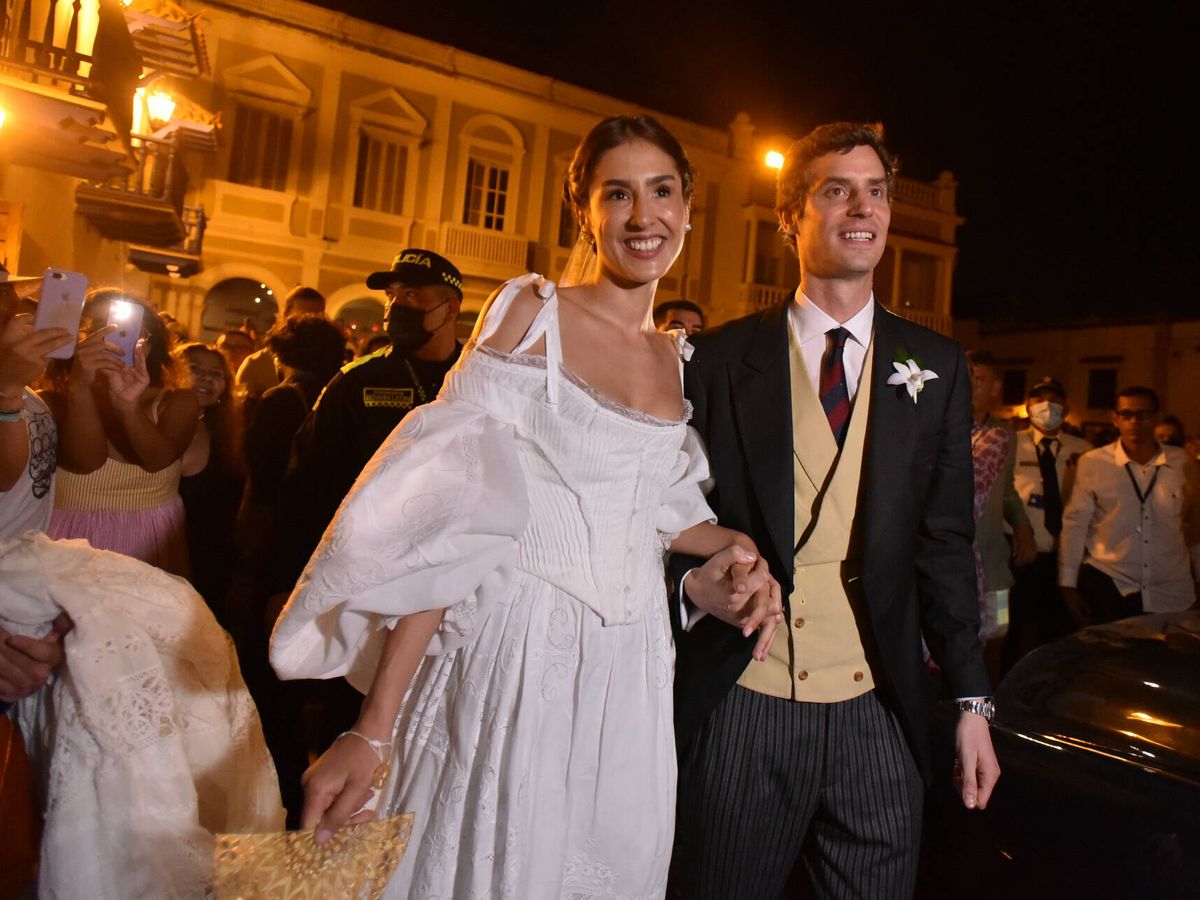 Foto: Josef-Emanuel de Liechtenstein y Claudia Echavarría en su boda en Cartagena de Indias. (Gtres)