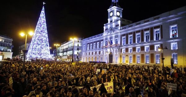 Foto: Manifestación feminista en Madrid en diciembre de 2017. (EFE)