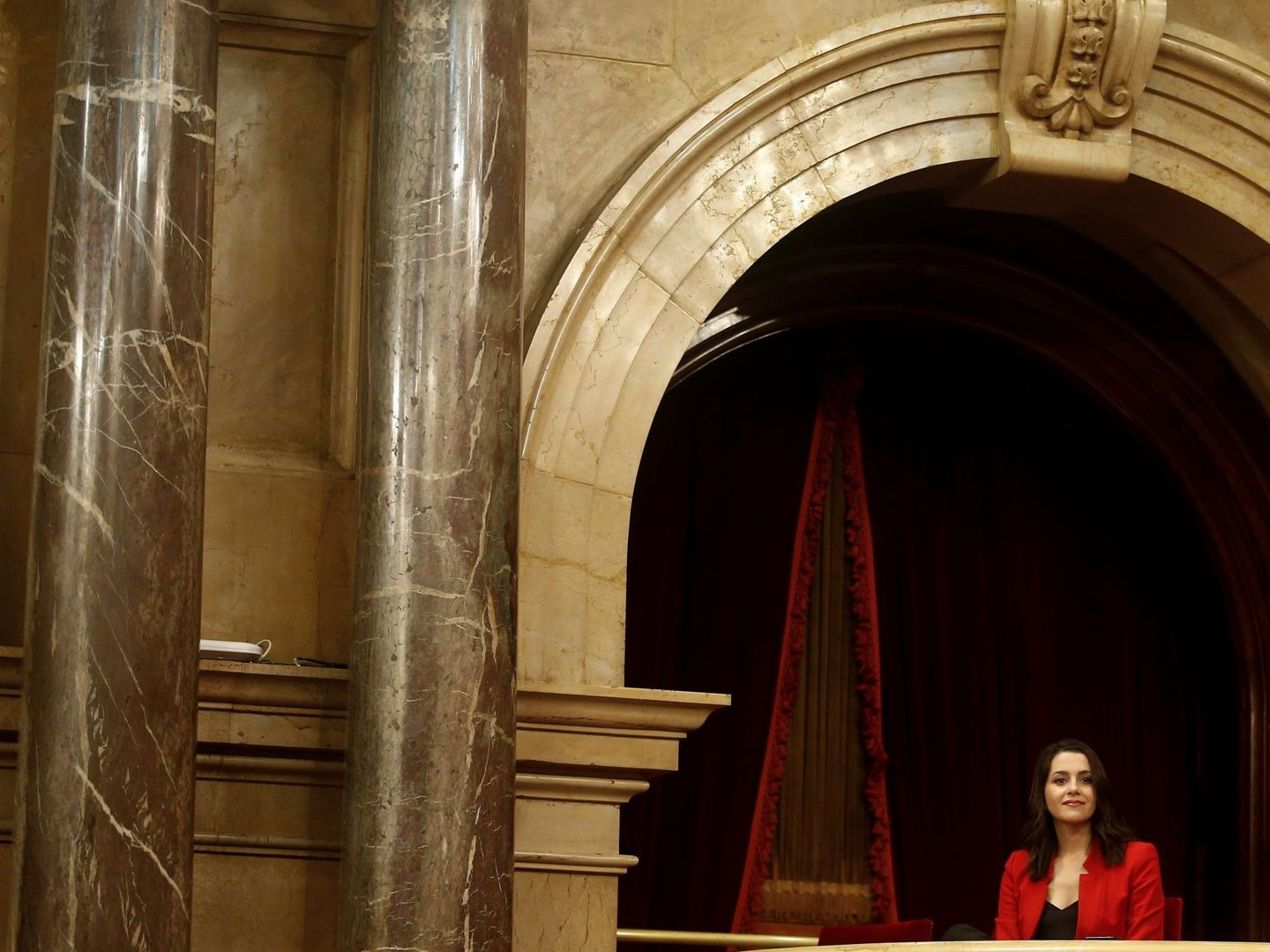 Inés Arrimadas, en el Parlament el pasado lunes. (EFE)
