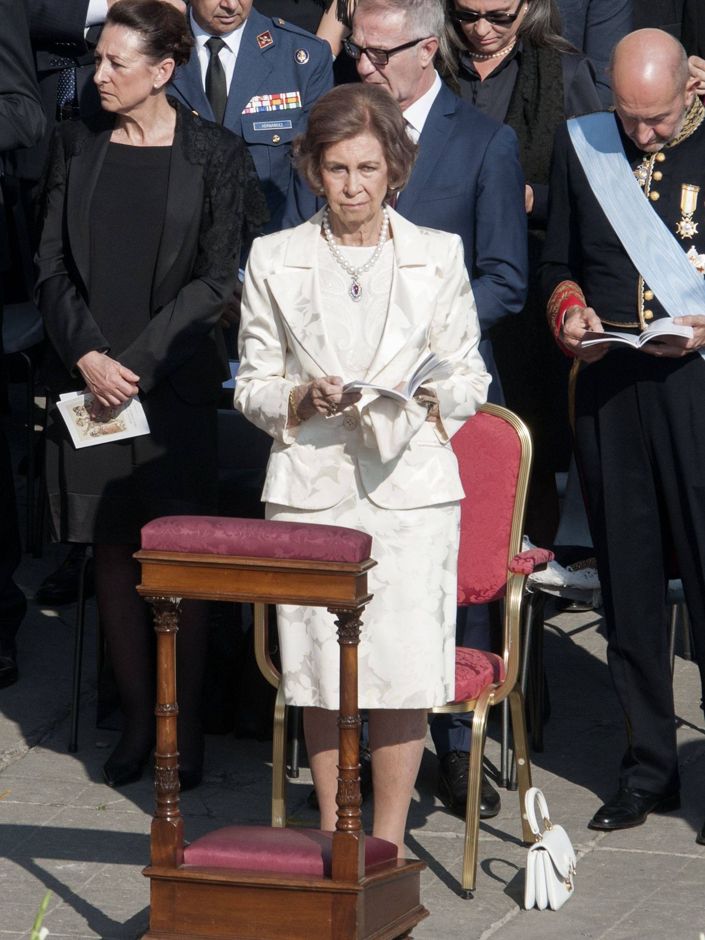 La reina Sofía, en la misa del 14 de octubre en el Vaticano. (EFE)