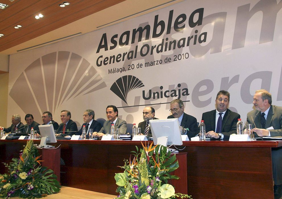 Foto: Asamblea General Ordinaria de Unciaja en una foto de archivo. (Efe)