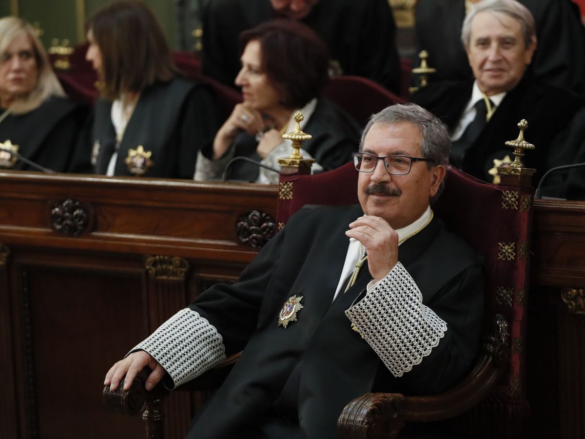 Foto: Rafael Mozo al frente del Consejo General del Poder Judicial (CGPJ). (EFE/Mariscal)