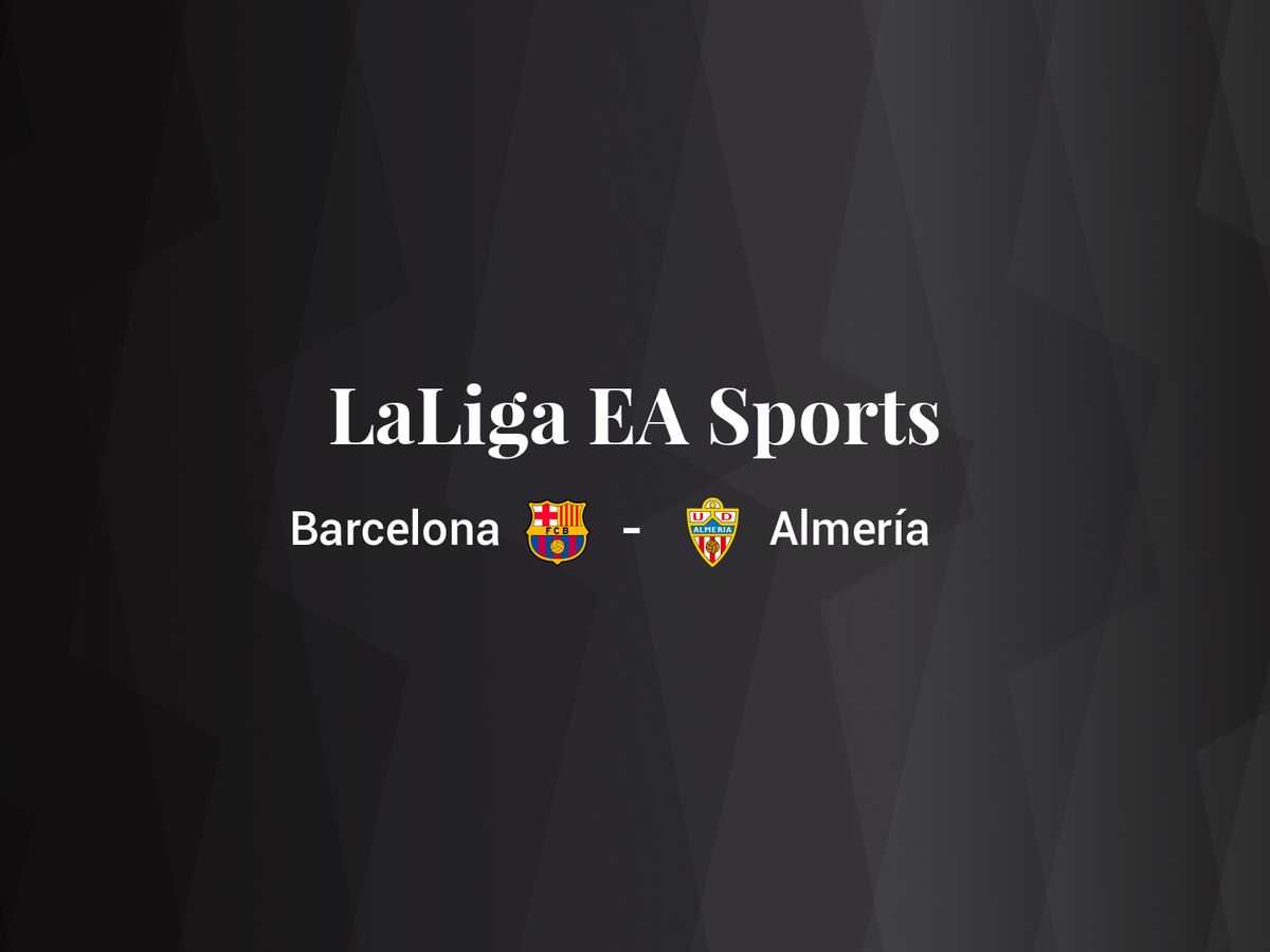Foto: Resultados Barcelona - Almería de LaLiga EA Sports (C.C./Diseño EC)