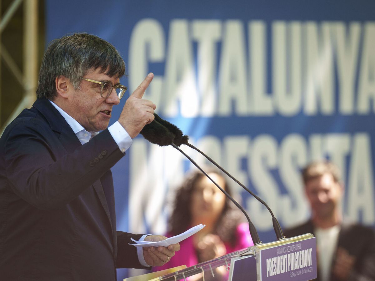 Foto: El líder de Junts, Carles Puigdemont. (EFE/David Borrat)