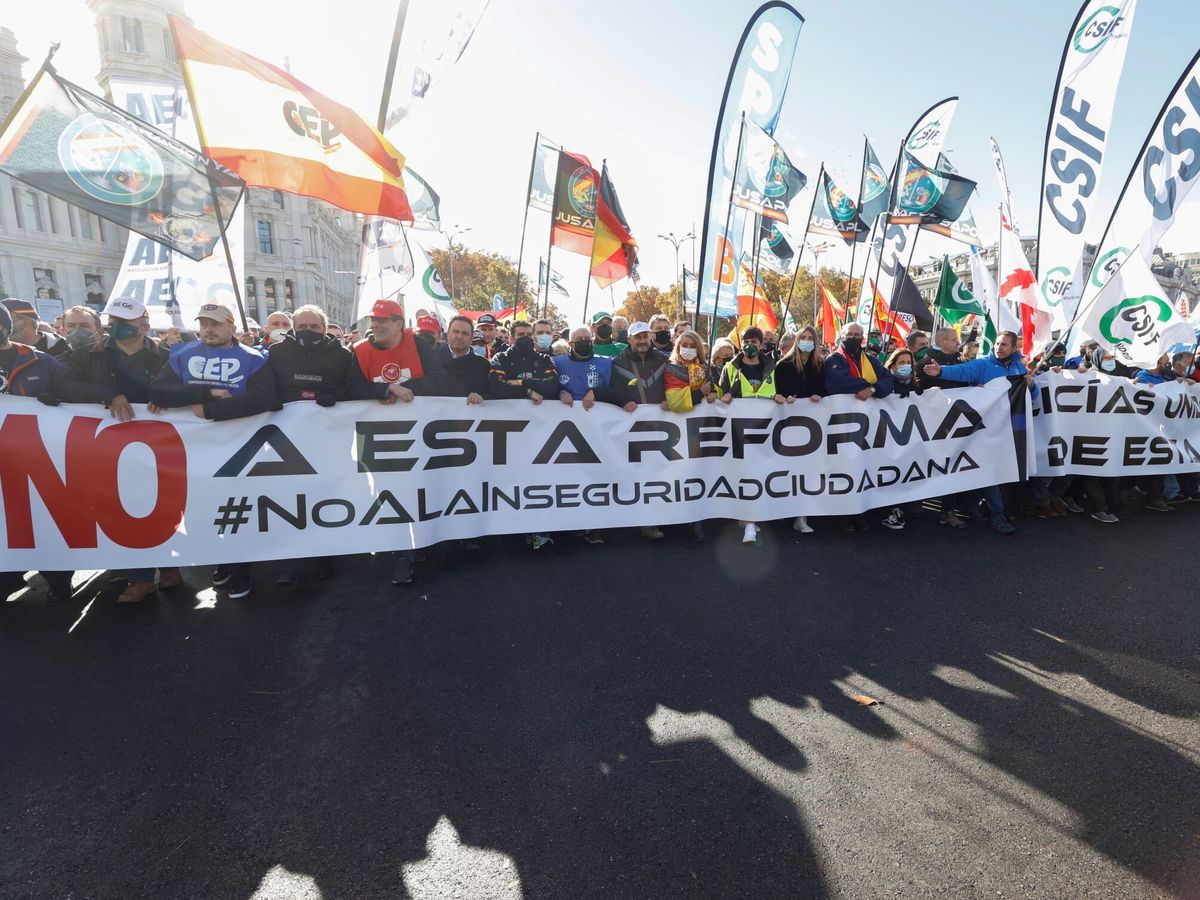Foto: Manifestación contra la 'ley mordaza' en Madrid: dónde es y por qué (EFE/J.J. Guillén)