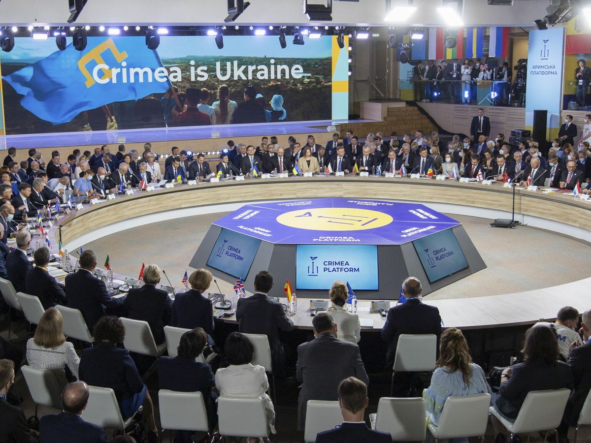 Foto: El encuentro sobre Crimea, organizado por Ucrania (EFE)