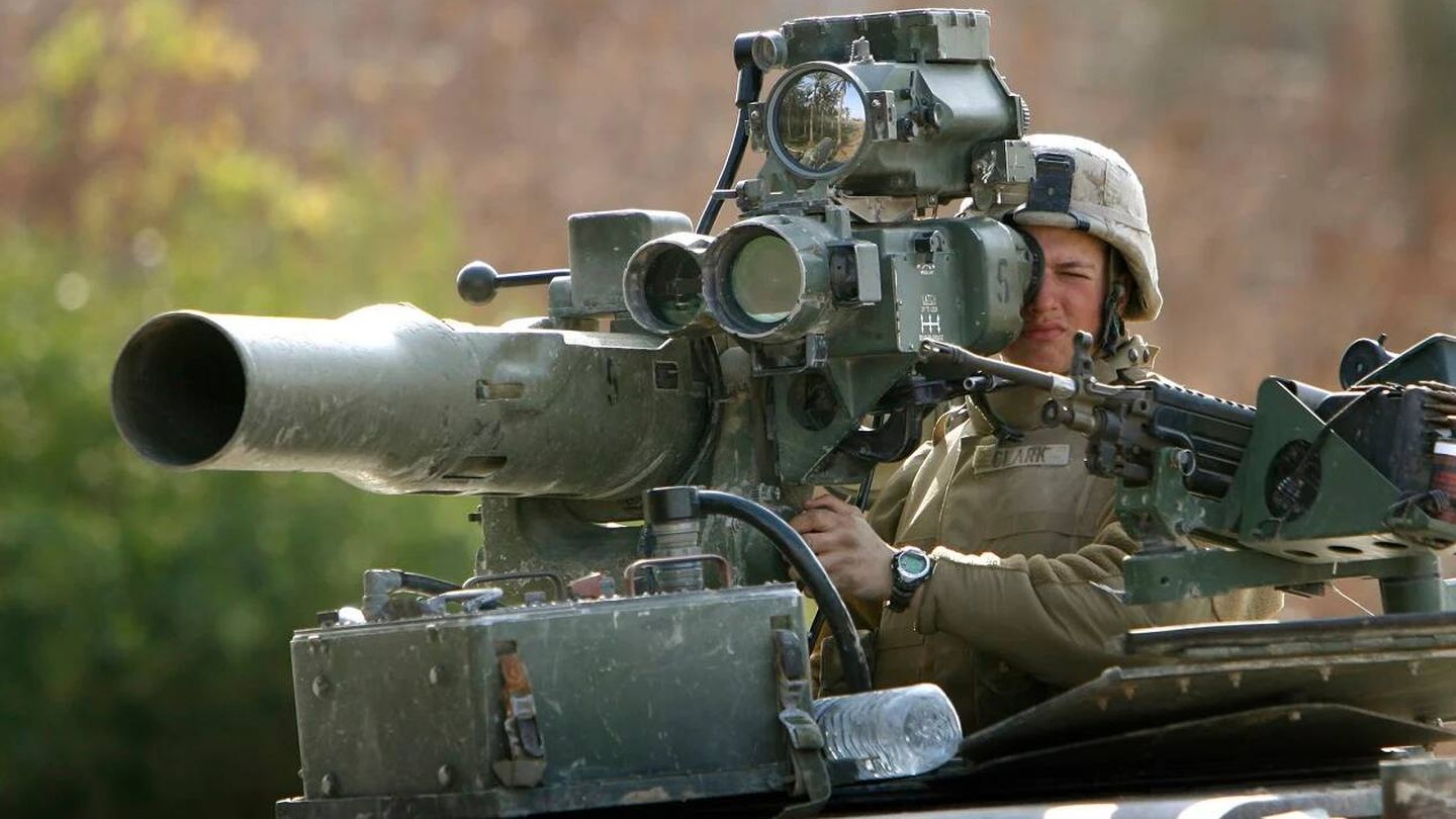 Lanzador TOW sobre un blindado norteamericano. (Reuters)