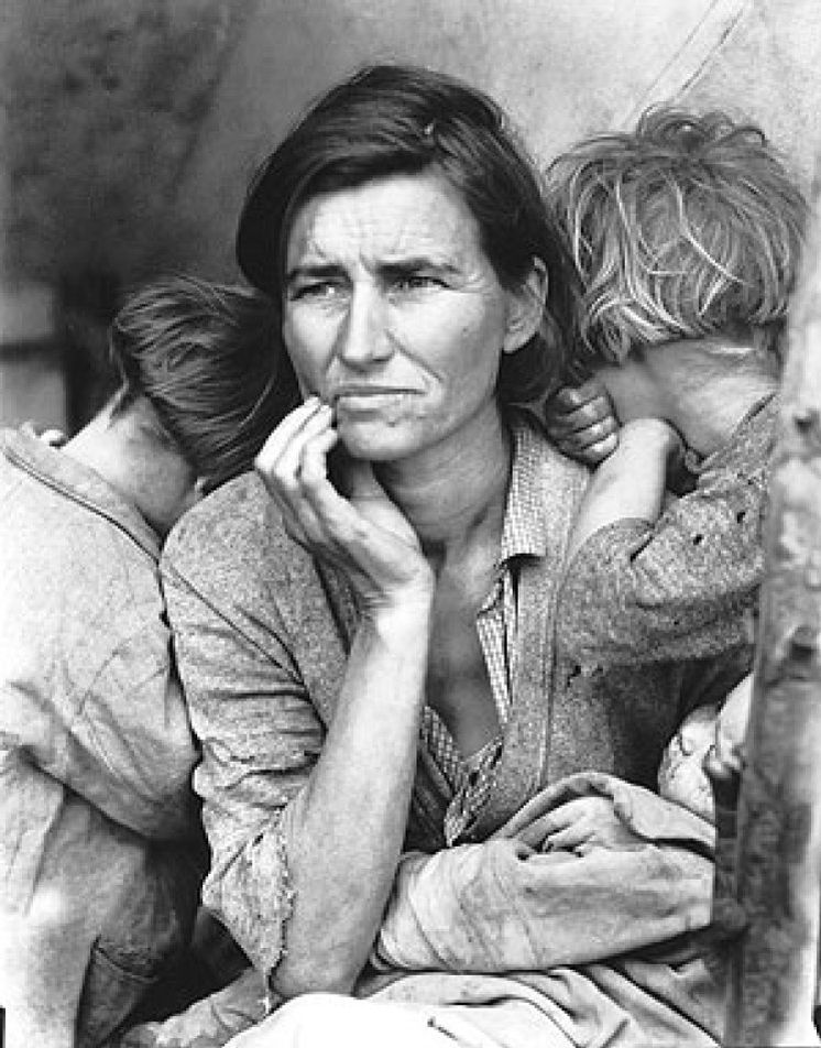 lucha escucha Manga Dorothea Lange, el rostro de la Gran Depresión