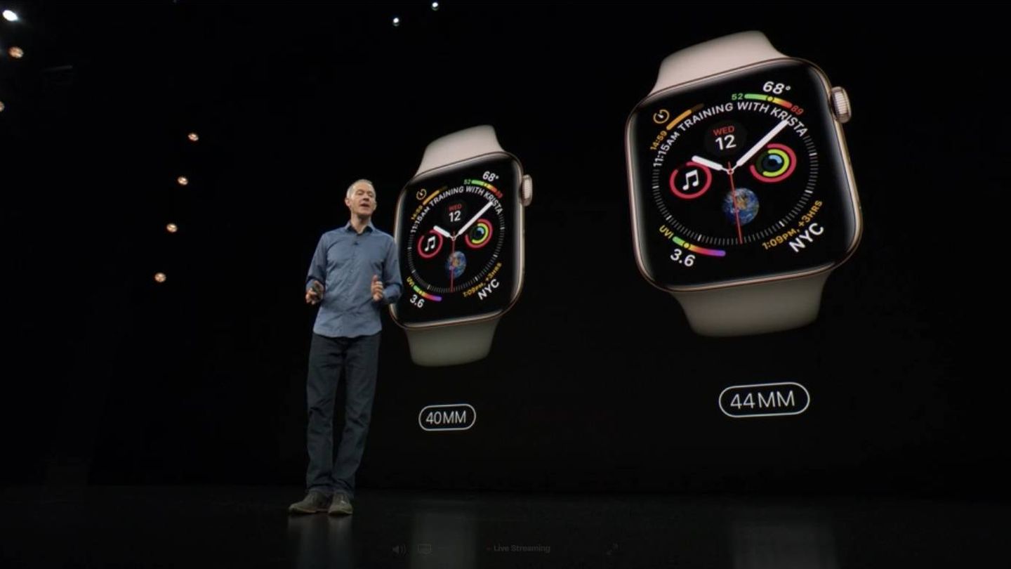Presentación del nuevo reloj de Apple.