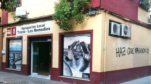 PSOE denuncia pintadas en una sede de Sevilla y dice que no les amedrentarán