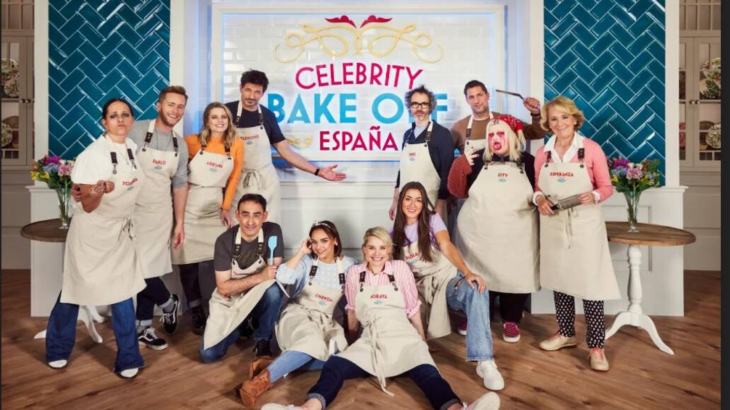 Concursantes de la primera edición de 'Celebrity bake off'. (Amazon Prime Video)