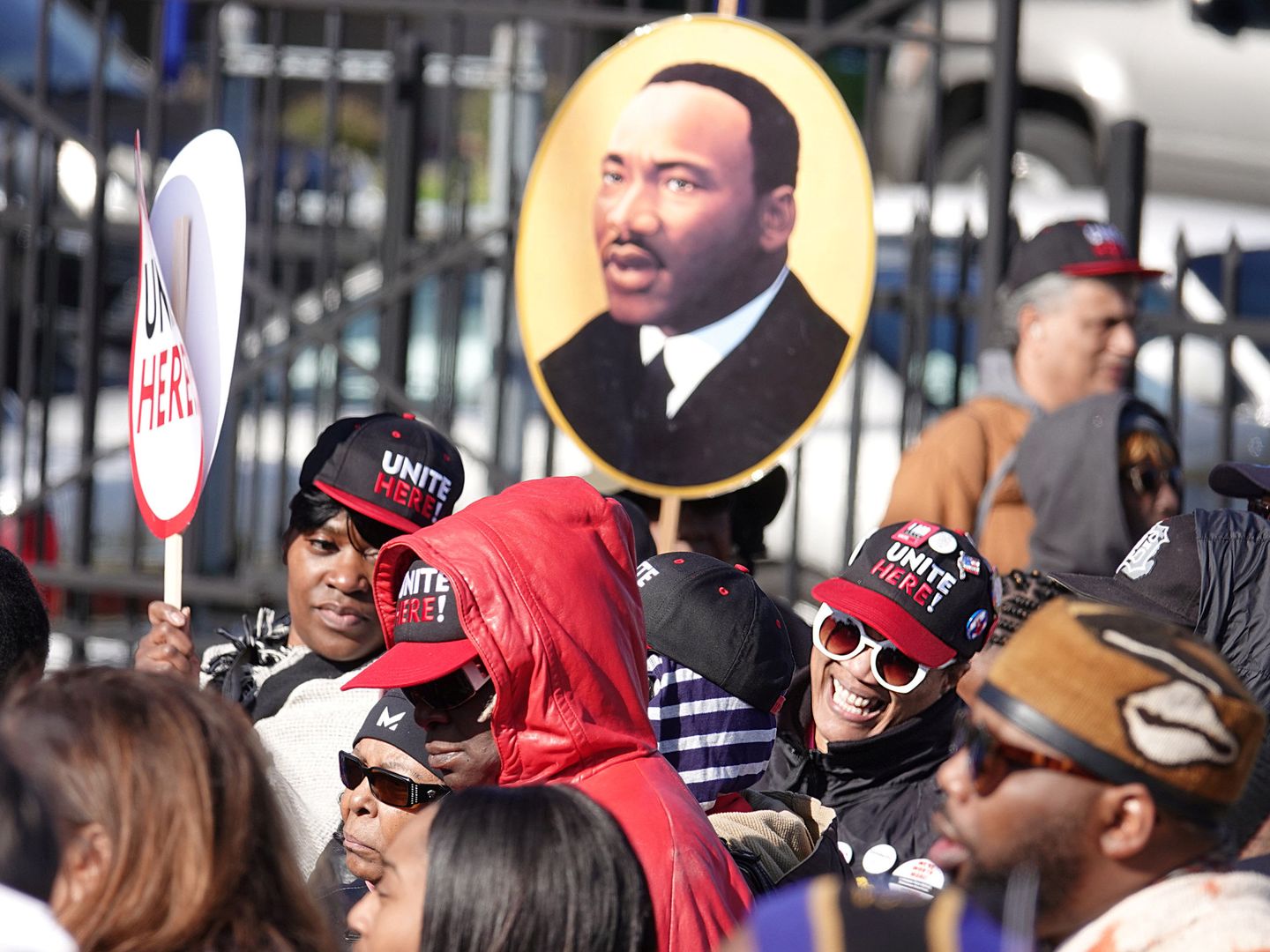 Marcha de homenaje por el 50 aniversario del asesinato de Martin Luther King en Washington. (Reuters)