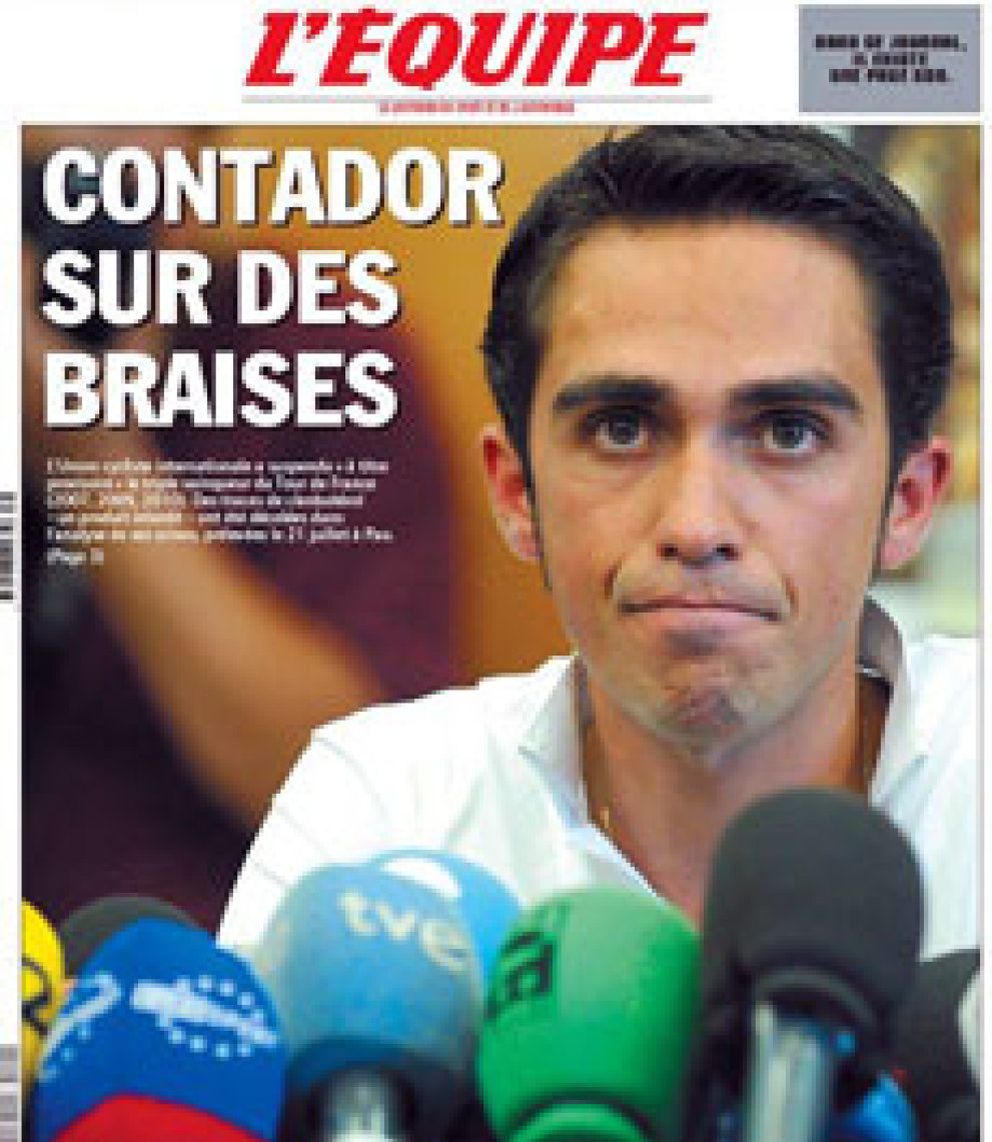 Foto: Las dudas sobre Contador se deben a un método no homologado que apunta a la autotransfusión