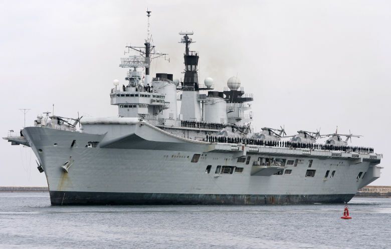 El portaaviones HMS Illustrious (Reuters)