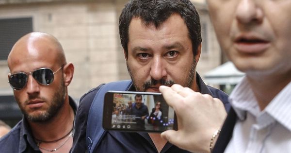 Foto: El líder de la liga, Matteo Salvini, en Roma. (EFE)
