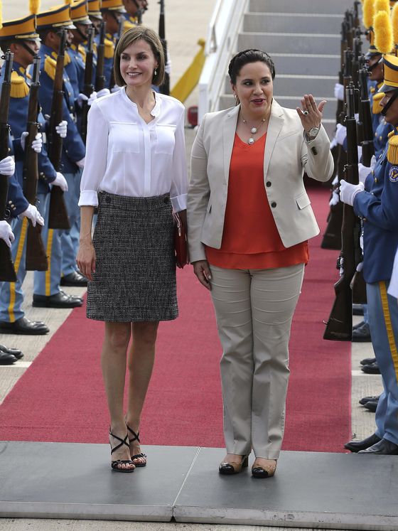 La Reina, a su llegada a Honduras en 2015. (EFE)