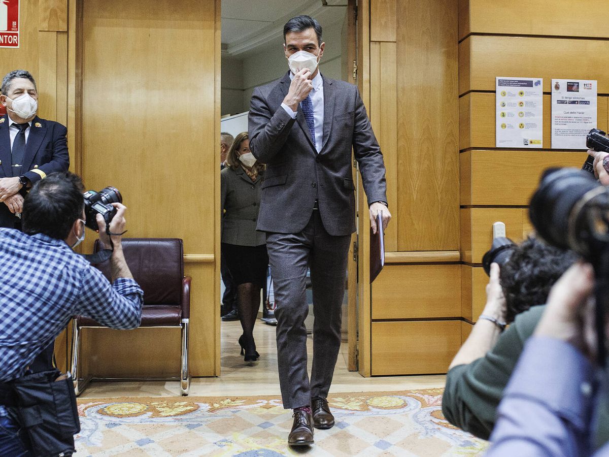 Foto: El presidente del Gobierno, Pedro Sánchez, a su llegada al pleno en el Senado, este martes en Madrid. (Europa Press/Alejandro Martínez Vélez)