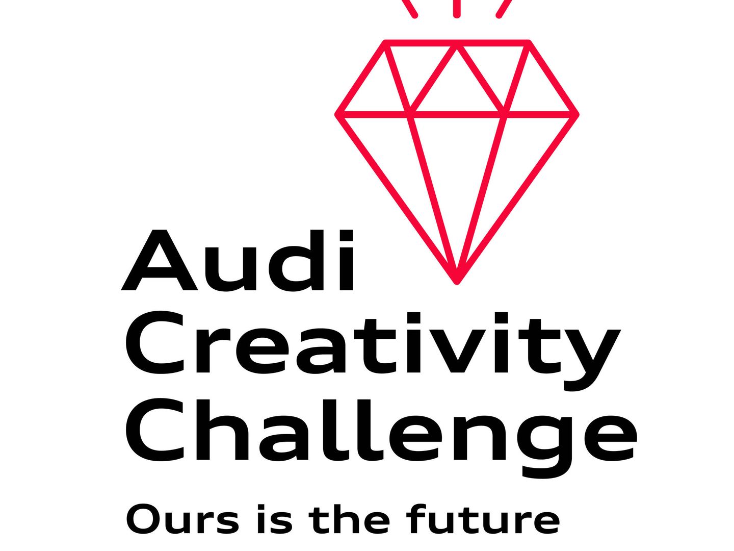 El nuevo logotipo de la iniciativa Audi Creativity Challenge conserva el diamante, como símbolo del talento.