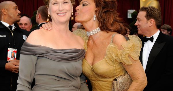 Foto: Las actrices Meryl Streep and Sophie Loren durante los premios Óscar 2009 (Getty Images)