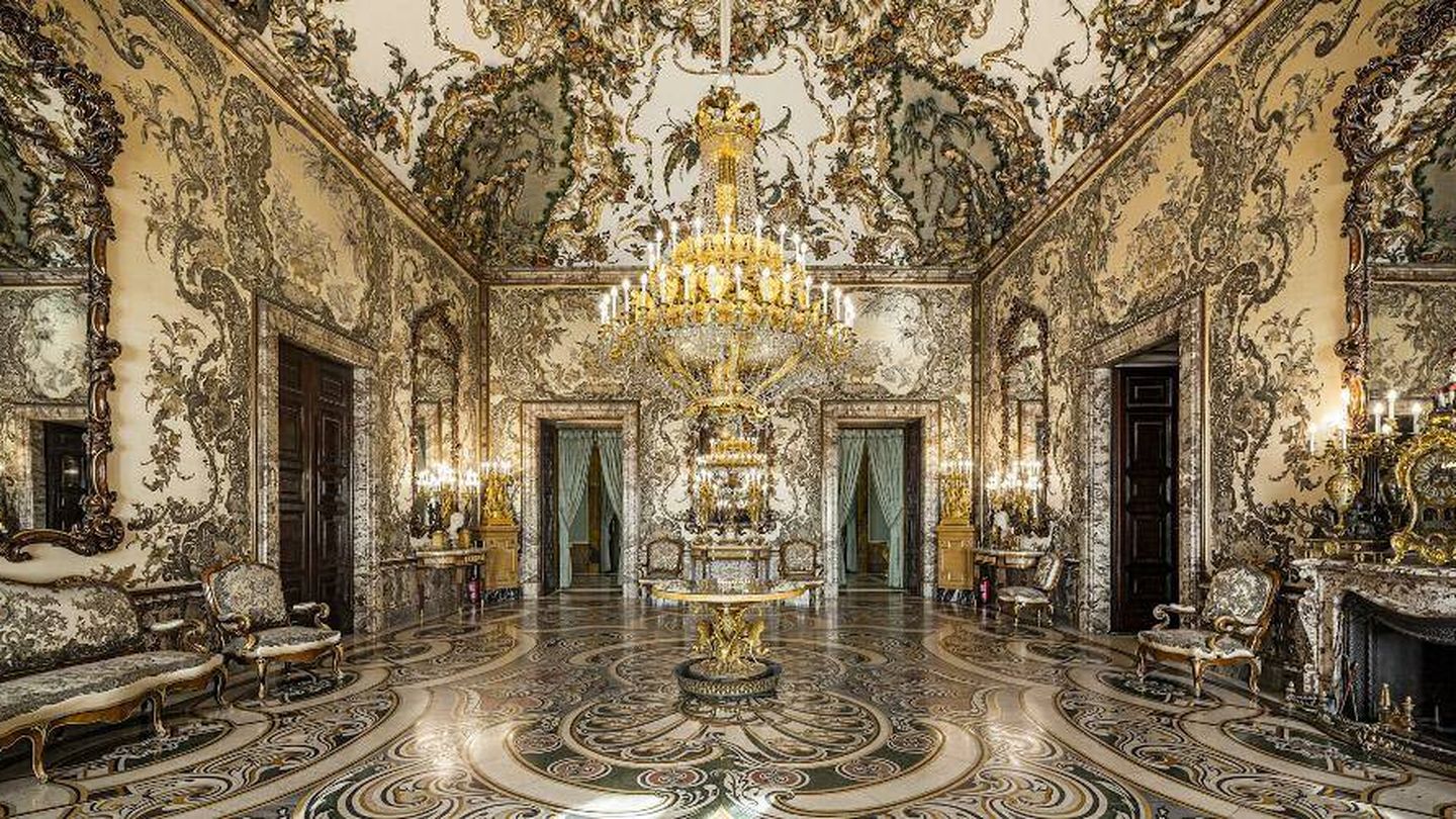 Salón de Gasparini del Palacio Real de Madrid. (Cortesía/Patrimonio Nacional)