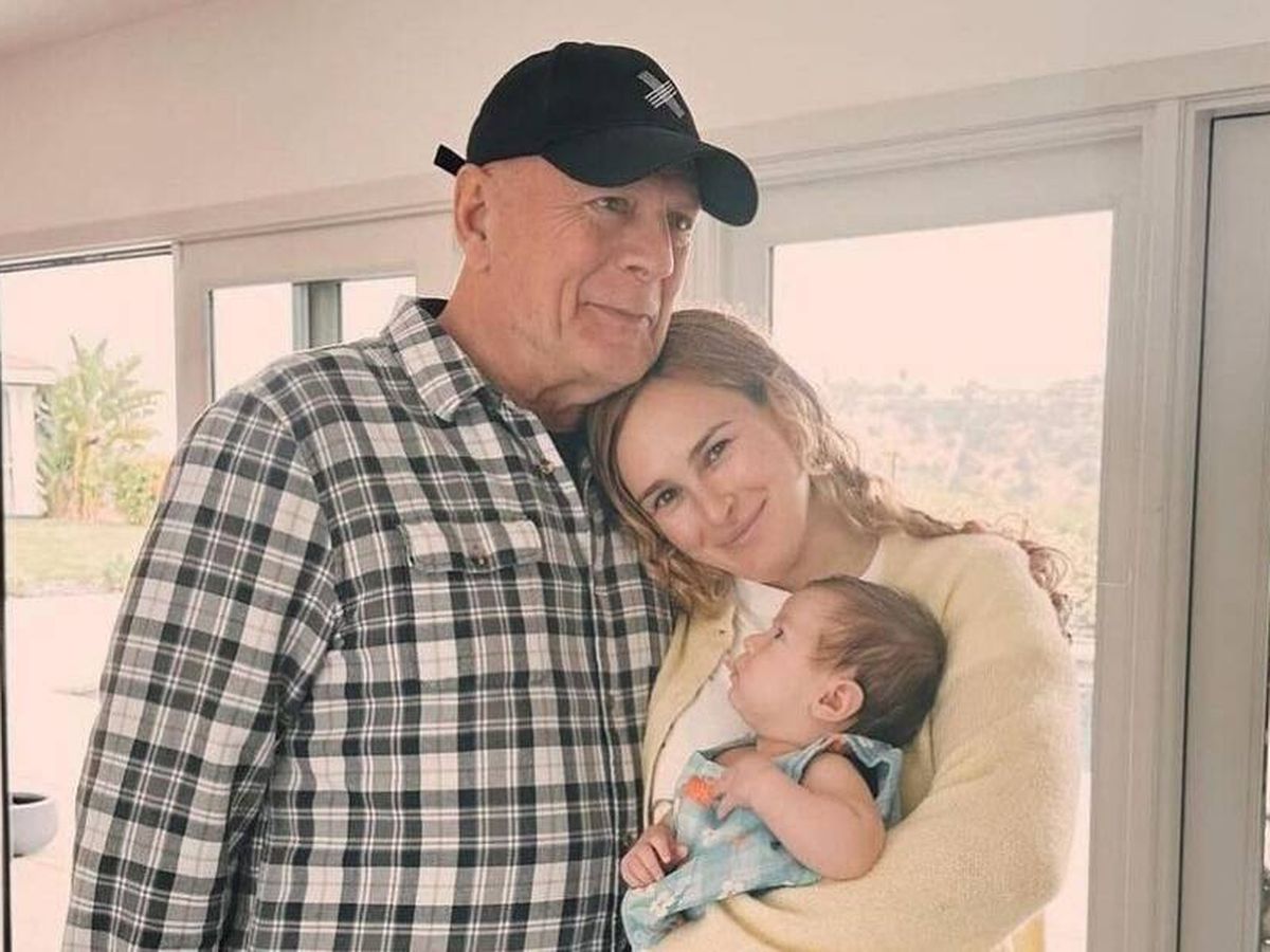 Foto: Bruce Willis con su hija Rumer y su nieta Lou. (Instagram/@rumerwillis)