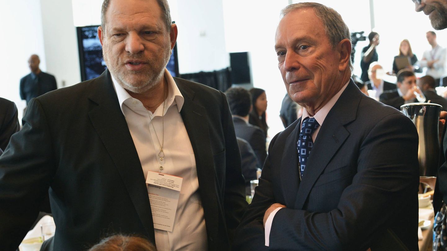 Weinstein y Bloomberg, en una imagen de 2014. (Getty)