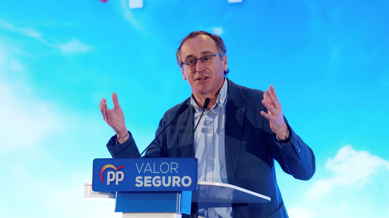 Foto: El presidente del PP del País Vasco, Alfonso Alonso, durante un mitin. (EFE)