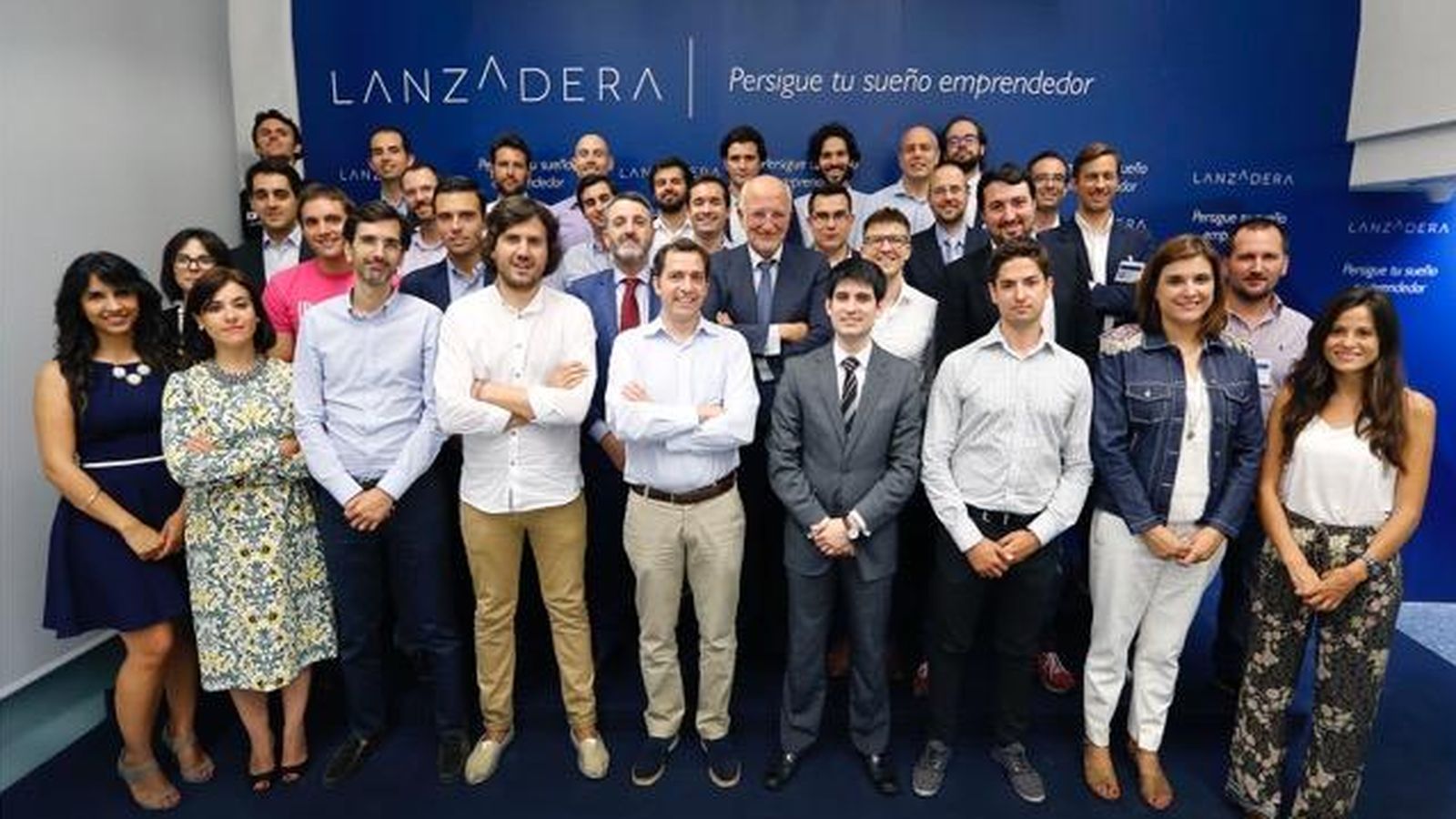 Foto: Representantes de los proyectos apoyados por la plataforma Lanzadera. (Lanzadera)