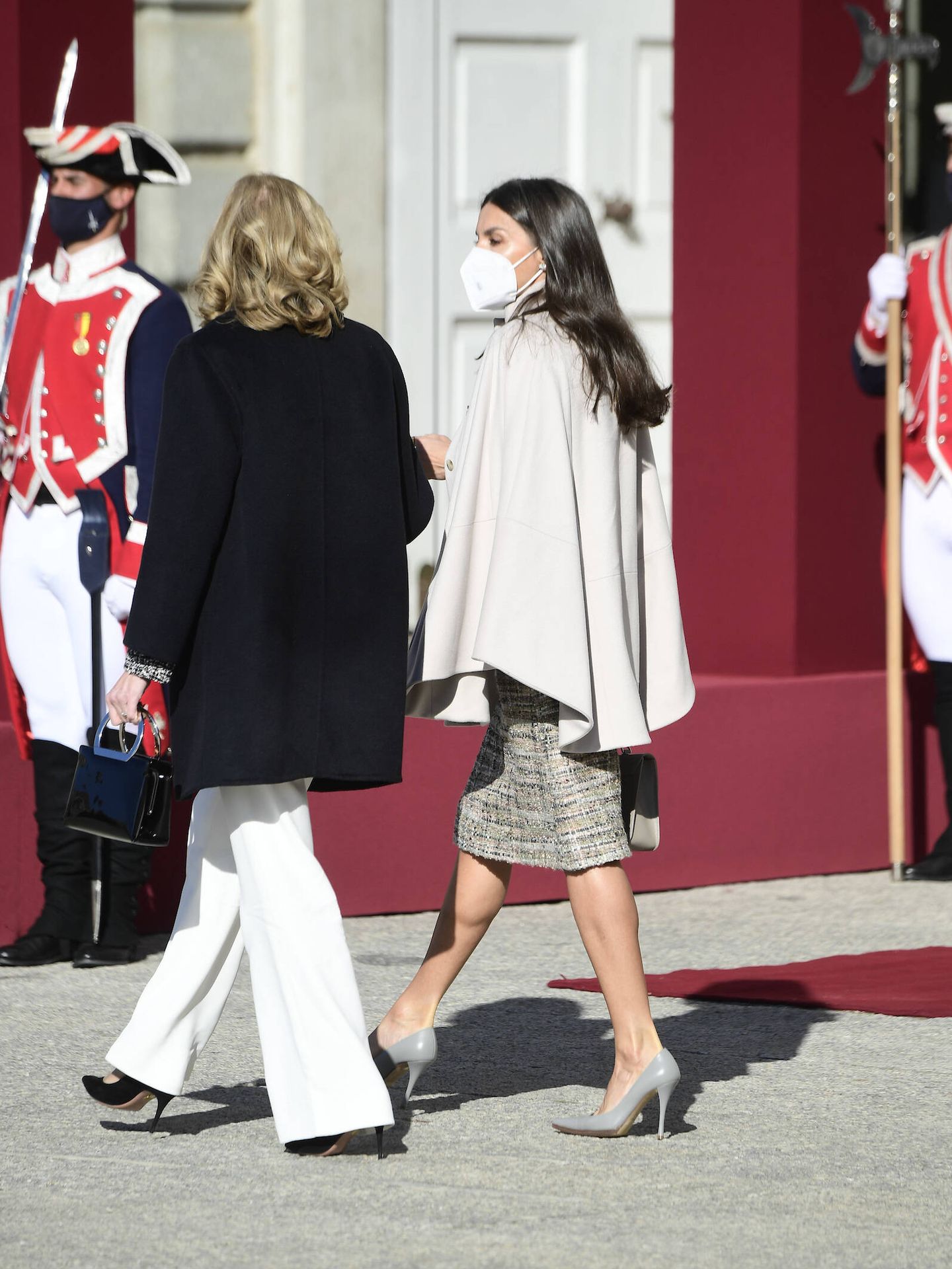 La reina Letizia y Laura Mattarella. (Limited Pictures)