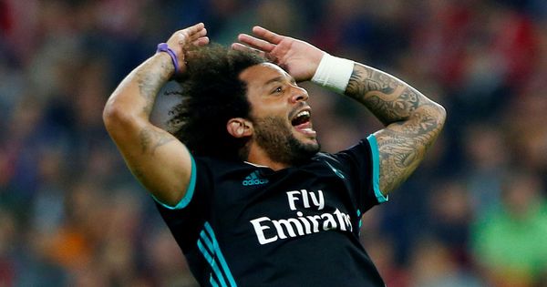 Foto: Marcelo celebra un gol con rabia durante un partido de la Champions League. (Reuters)