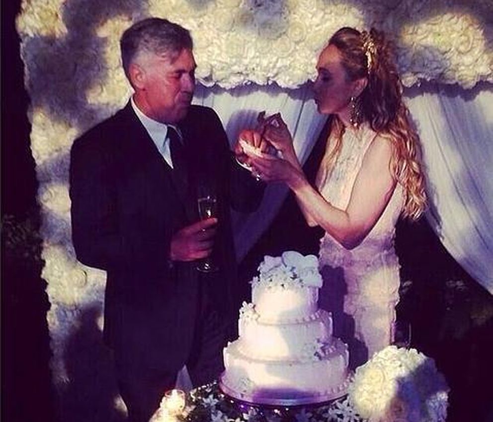 Una imagen de la boda de Ancelotti y Barrena (Instagram)