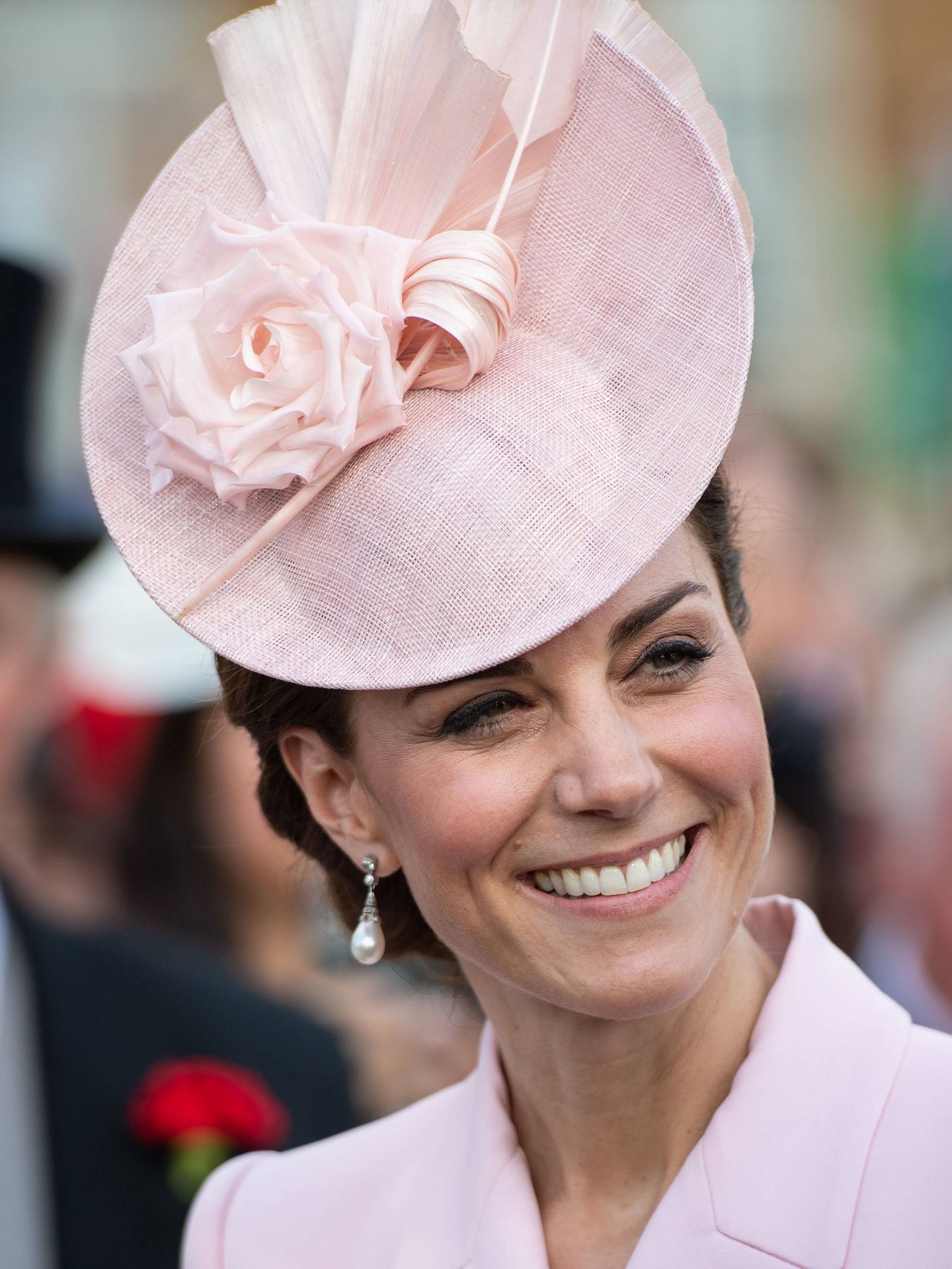 Kate Middleton en la Royal Garden Party en Buckingham Palace. (Getty)