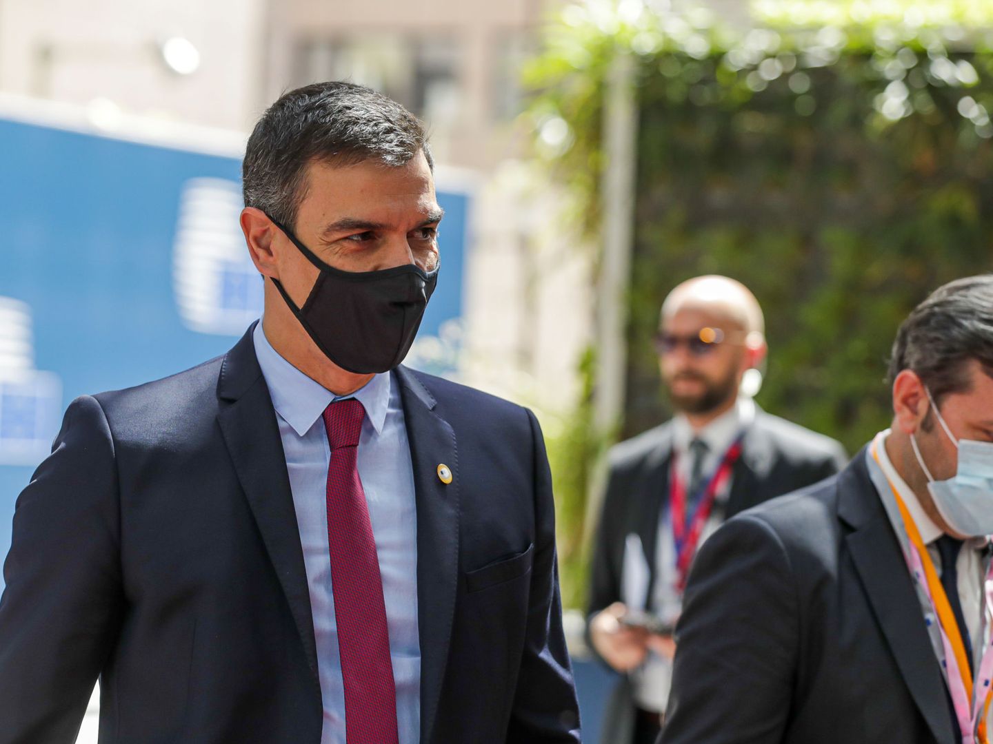 Pedro Sánchez, presidente del Gobierno, entrando al edificio del Consejo Europeo. (Reuters)