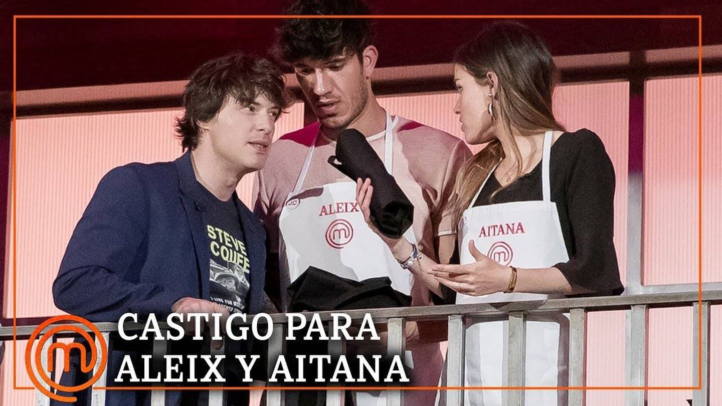 Jordi Cruz con Aleix y Aitana, en 'Masterchef 7'. (RTVE)