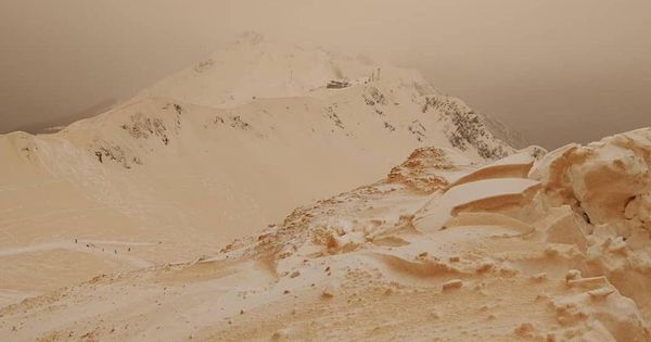Foto: Así aparecieron los montes del Cáucaso este fin de semana. (Margarita Alshina | Instagram)