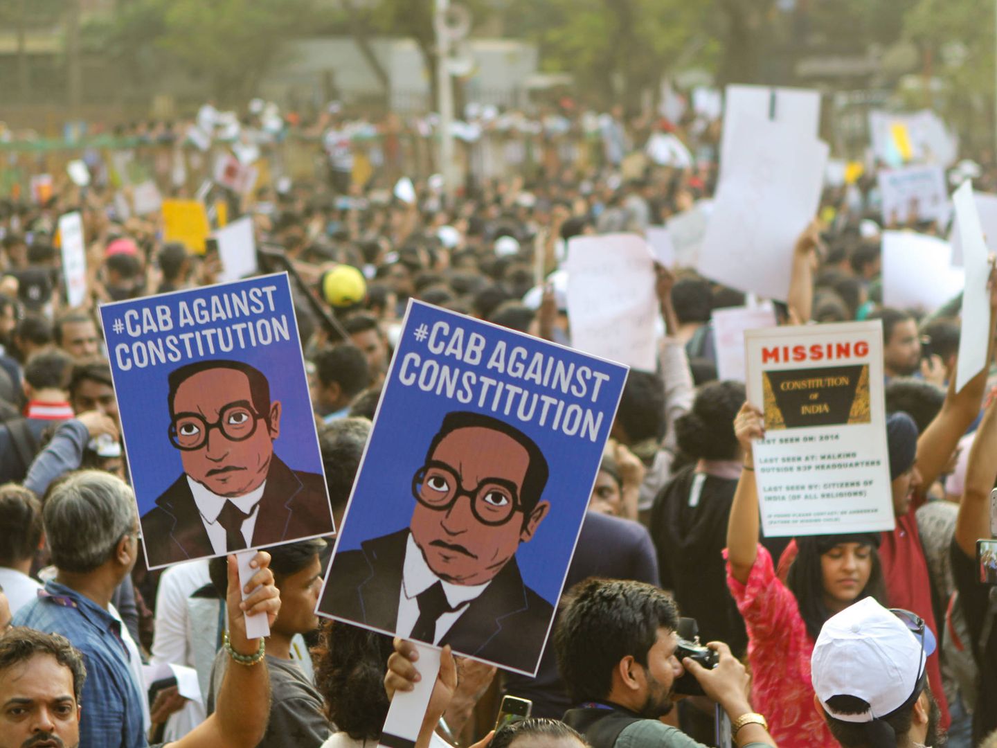 Protestas en Bombay (A.L.M.)