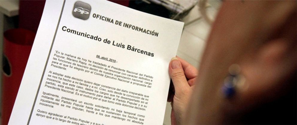 Foto: Bárcenas recibió de Gürtel parte de la comisión cobrada a Teconsa, Hispánica, Begar y FCC