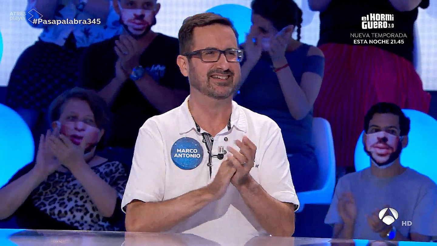 Marco Antonio, en 'Pasapalabra'. (Antena 3)