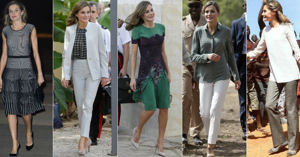 Foto:  Los cinco estilismos de la Reina en Senegal. (Gtres y EFE)