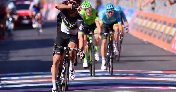 Foto: Omar Fraile ganó su primera etapa en el Giro. (Giroditalia)