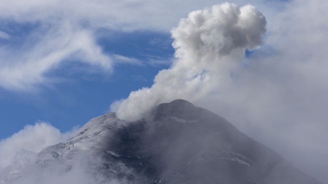 Foto de Volcán activo en Ecuador