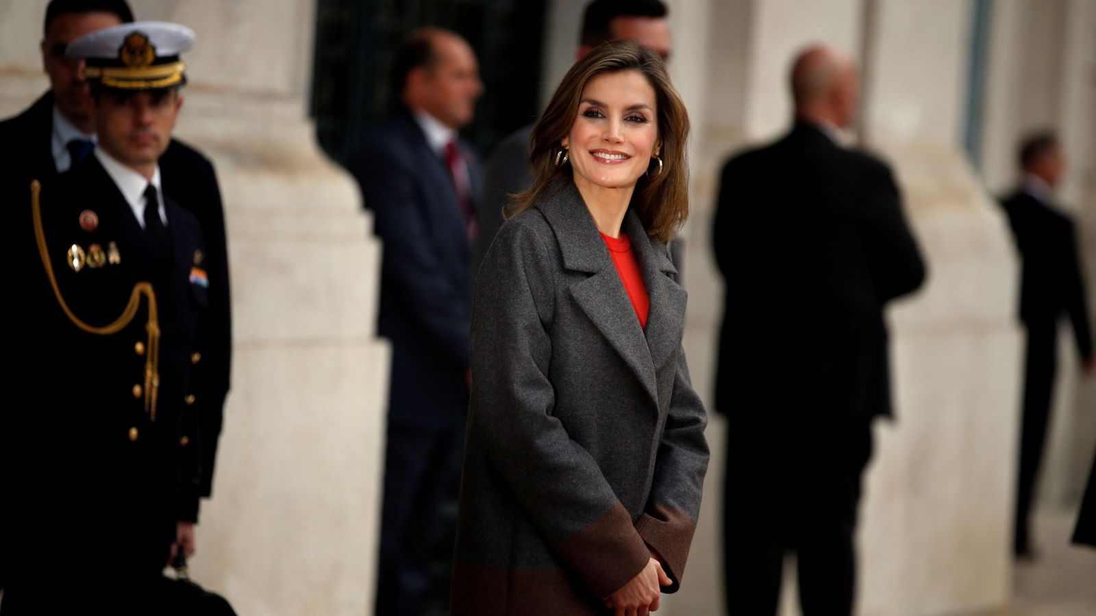 Foto: La Reina a su llegada a Lisboa (Reuters)