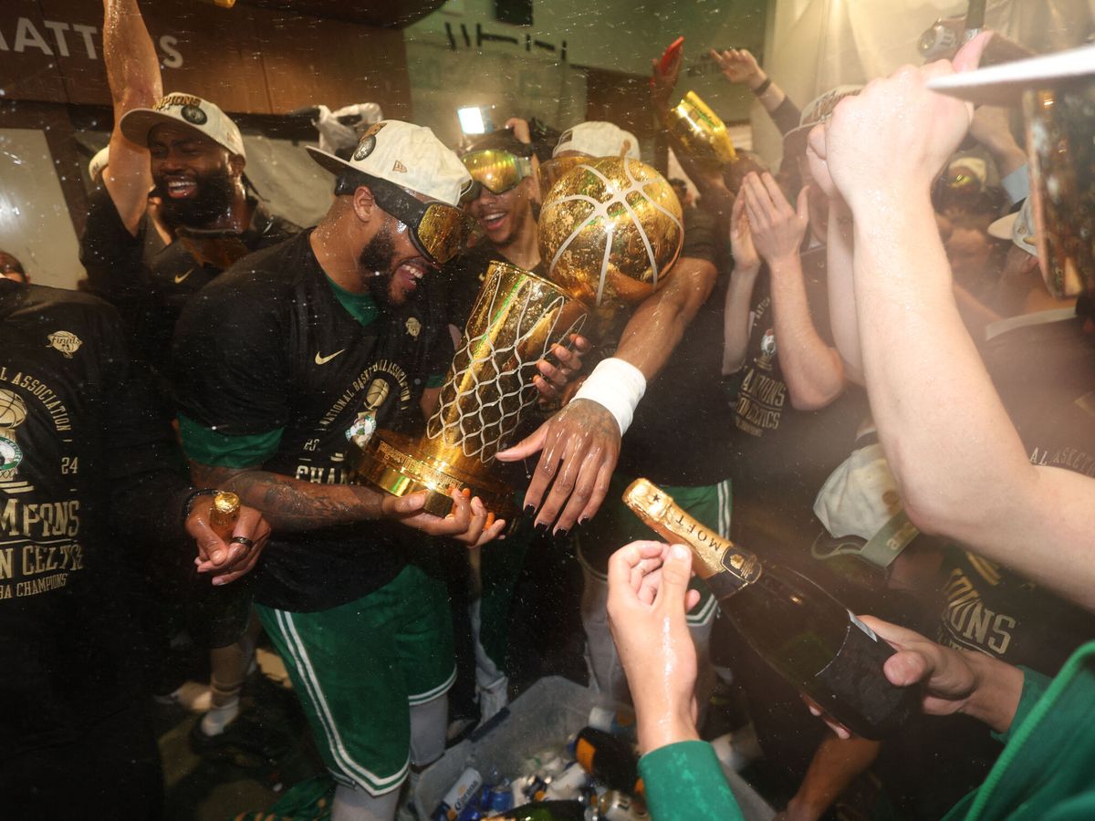 Foto: La celebración de los Celtics. (Usa today Sports)
