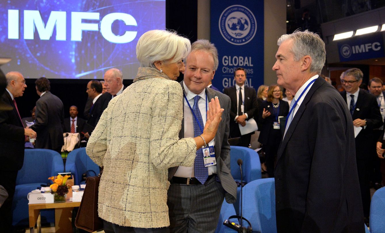 Christine Lagarde y Jerome Powell, presidentes del BCE y de la Fed. (Reuters)