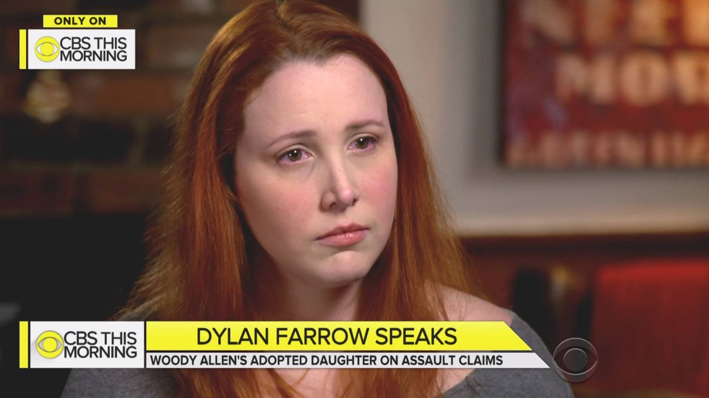Dylan Farrow, hija adoptiva de Woody Allen, en 'CBS This Morning'. (CBS)