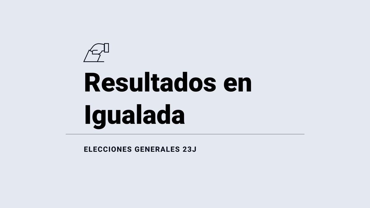 Resultados y escrutinio en Igualada de las elecciones generales 2023, última hora: el PSC, el partido más votado