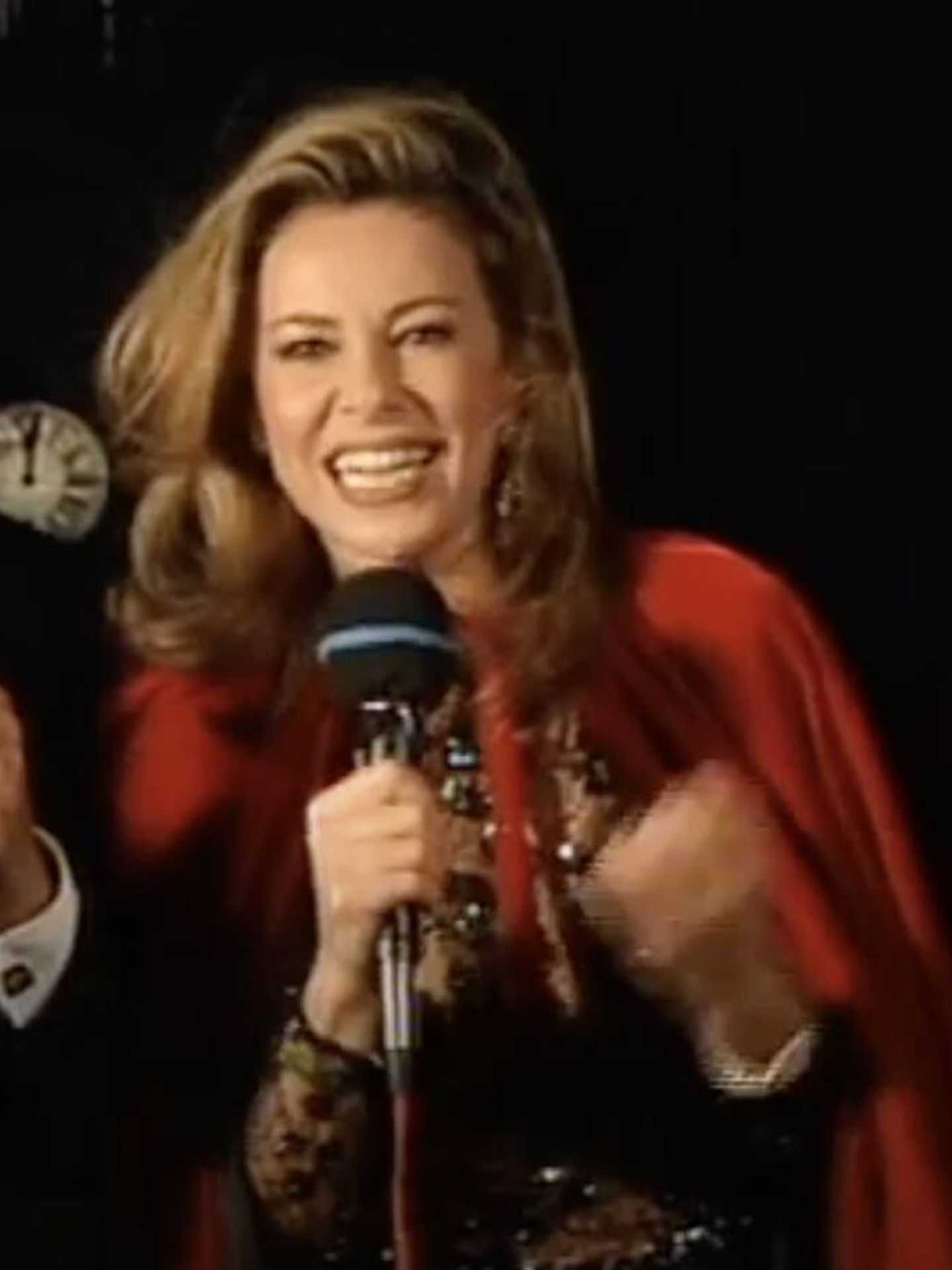 Ana Obregón, en las campanadas de 1994. (RTVE)